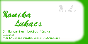 monika lukacs business card