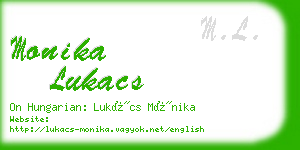 monika lukacs business card